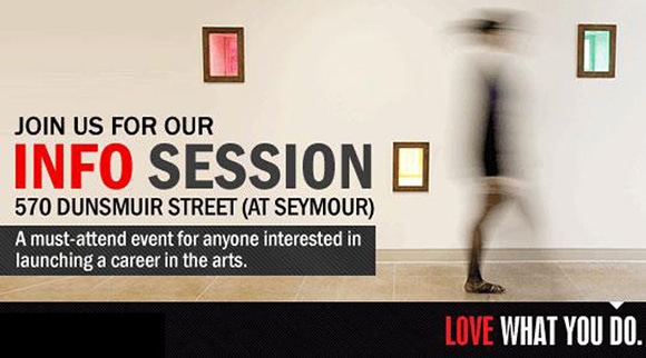 VanArts Hosting Free Info Session on September 27